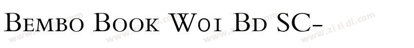Bembo Book W01 Bd SC字体转换